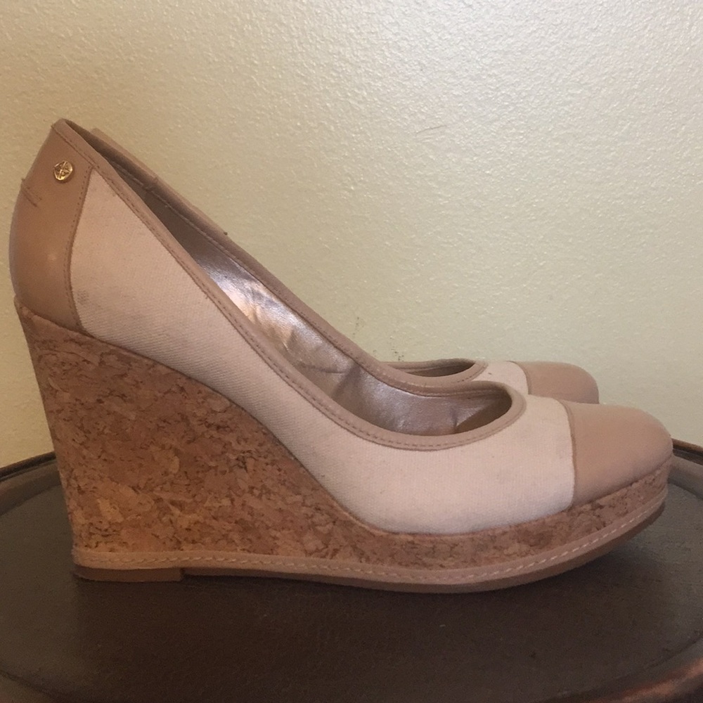 Antonio Melani closed cork wedges